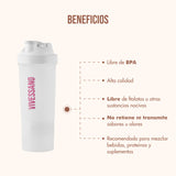 Termo Shaker Blanco de 500 ML | 4 compartimentos